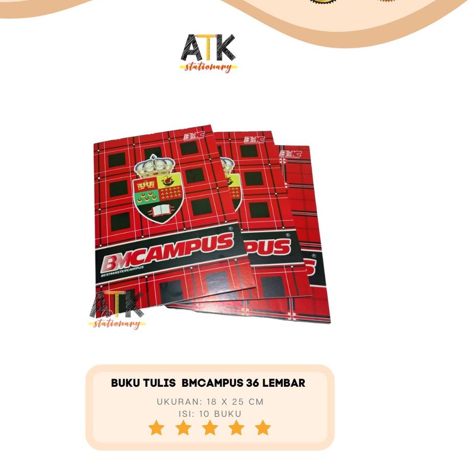 

Miliki Buku Tulis BMC Boxy BM Campus 36 Lembar atk 팝