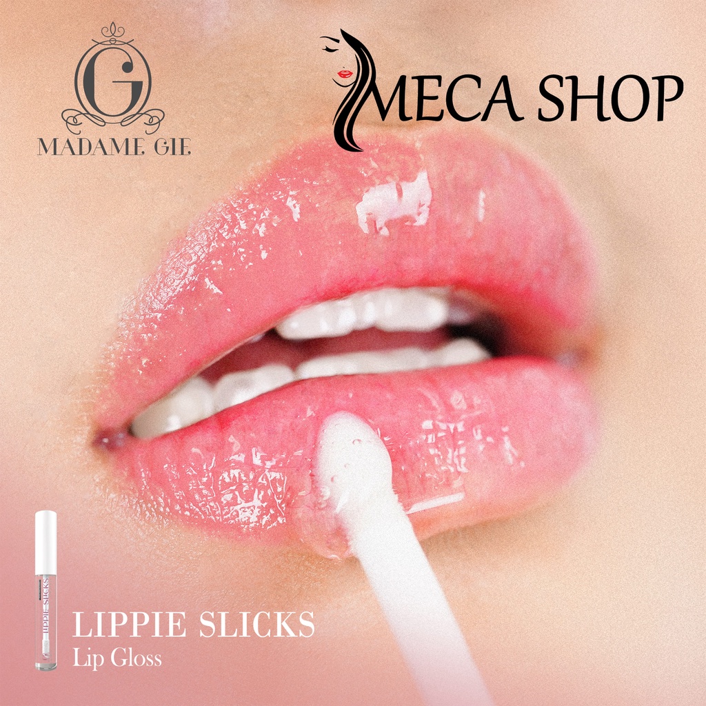 Madame Gie Lip Gloss | Brilliant Glaze Lip Liquide | Lippie Slicks | Glips - MakeUp Lipstik Glitter