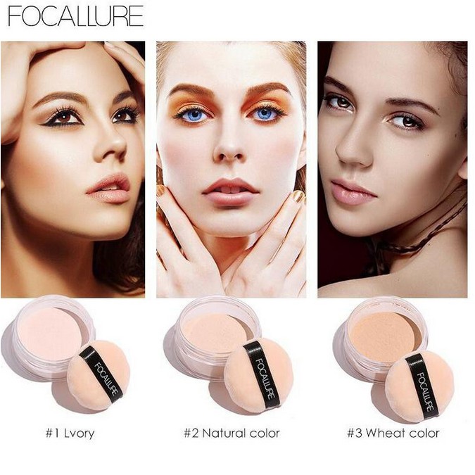 Focallure Loose Powder Oil Control Focallure Bedak Tabur Focallure Powder Focallure Bedak Focallure Bedak Tabur Focallure