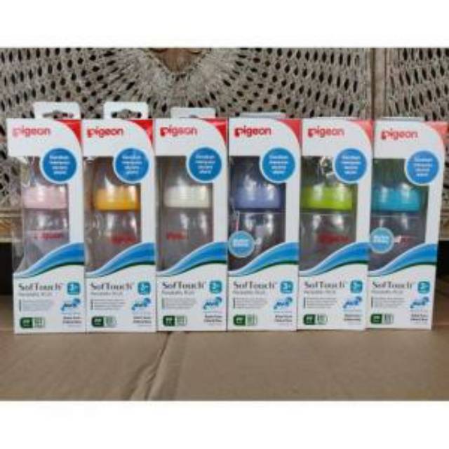 Pigeon Bottle Wide Neck Botol Susu 240 ml Peristaltic Plus dengan Box