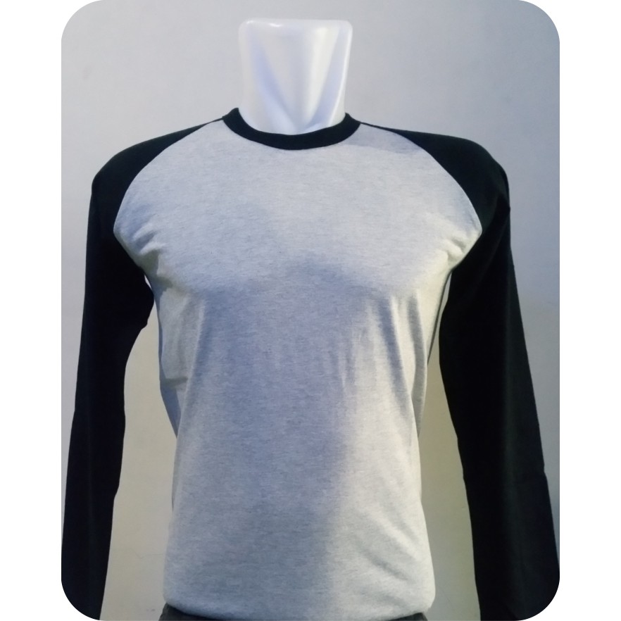 Kaos Raglan Abu Misty Hitam Panjang