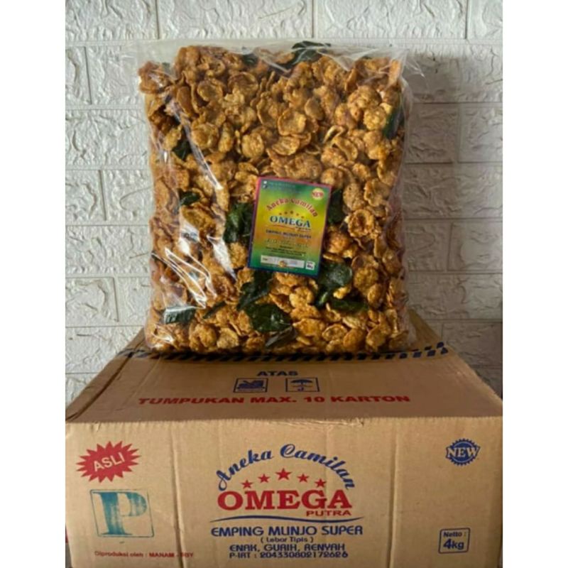 

Emping Melinjo Merk Omega Pedas Manis Kualitas Grade A Super Thailand 1kg