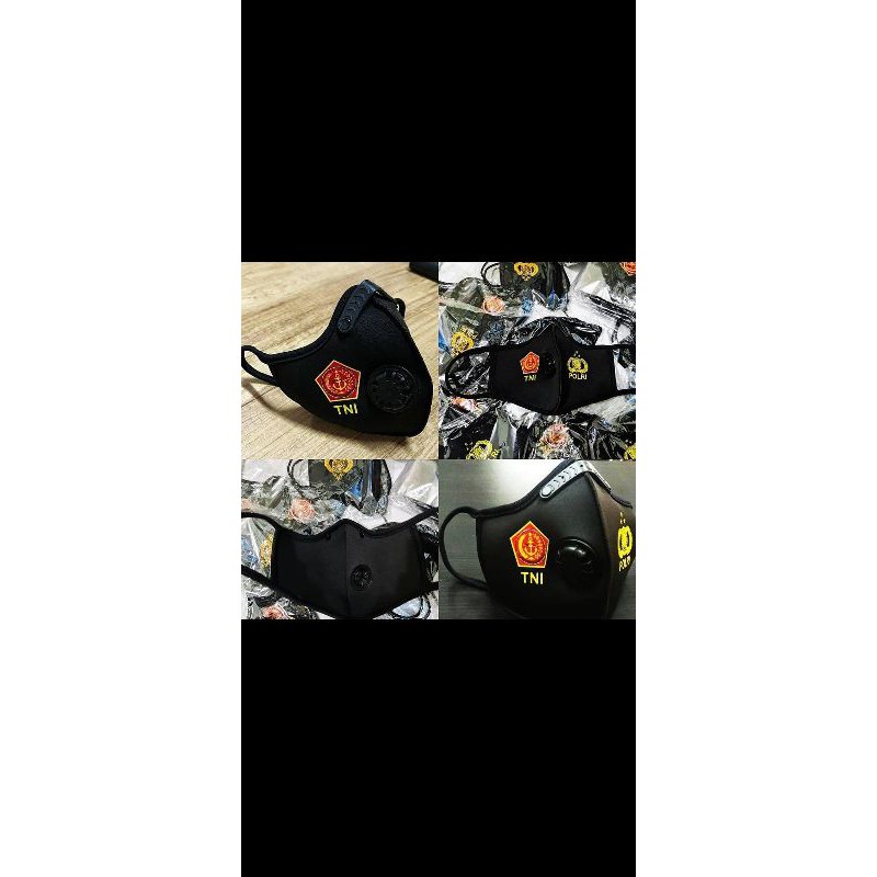 Masker TNI POLRI Dengan ventilator Udara