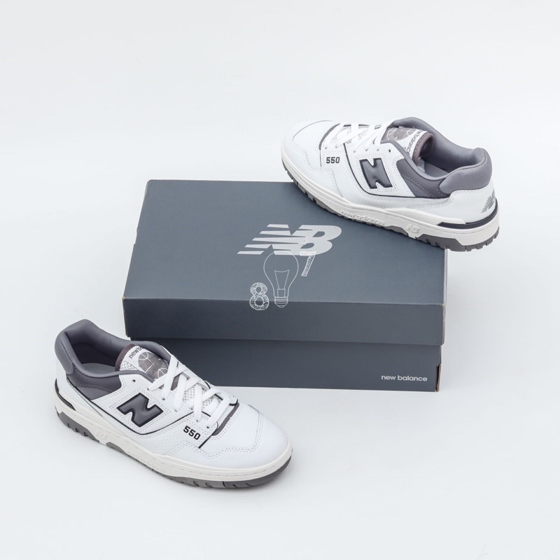 New Balance 550 White Grey Dark Grey