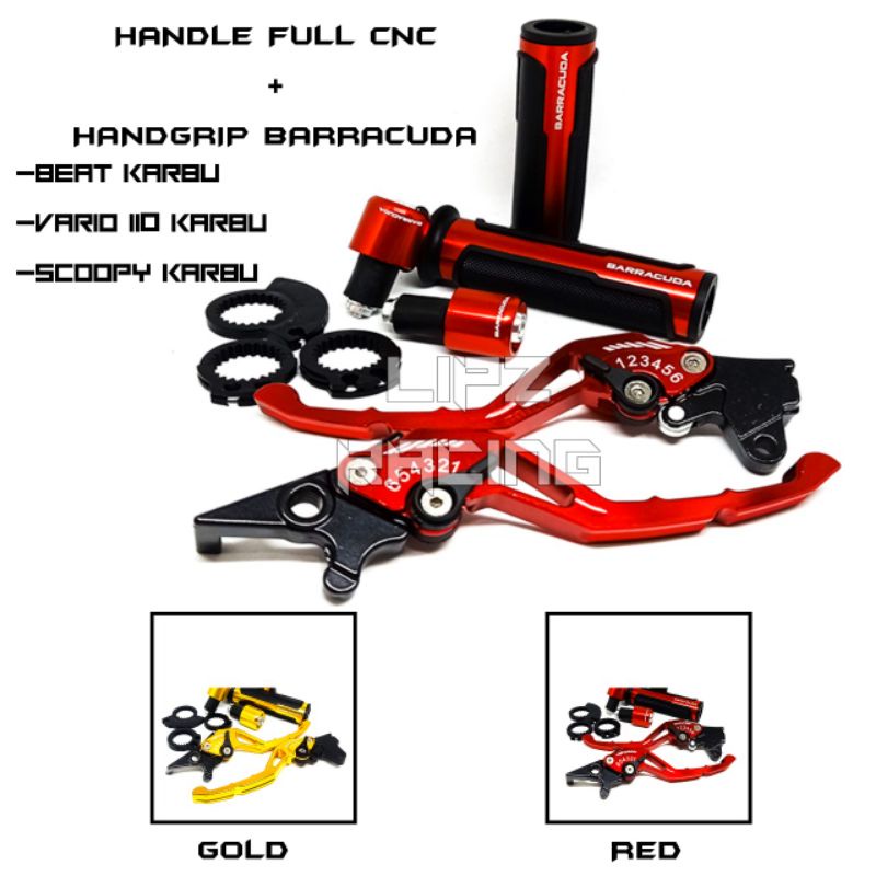 {PAKET} Handle full cnc + hangrip BARRACUDA