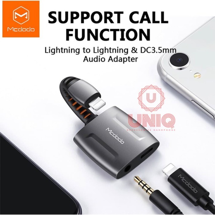 Mcdodo Cable Audio For Iphone 11Pro Splitter To Jack 3.5Mm Support Mic