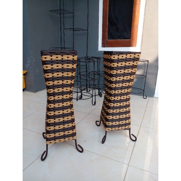 PROMO VAS BUNGA/TEMPAT PAYUNG/VAS BUNGA CANTIK/VAS BUNGA ROTAN SINTETIS/TEMPAT PAYUNG UNIK/TEMPAT PA
