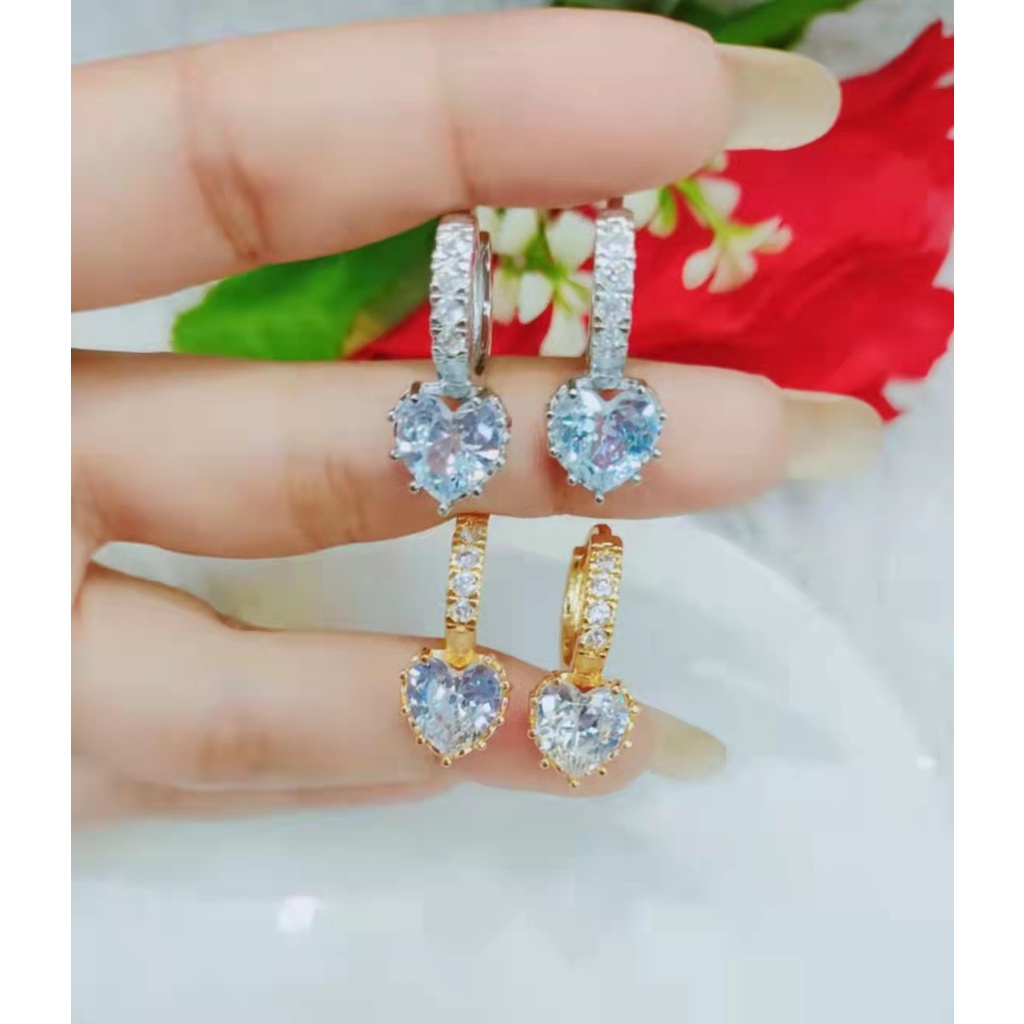 Anting Xuping Permata Warna Warni Lapis Emas  382.383