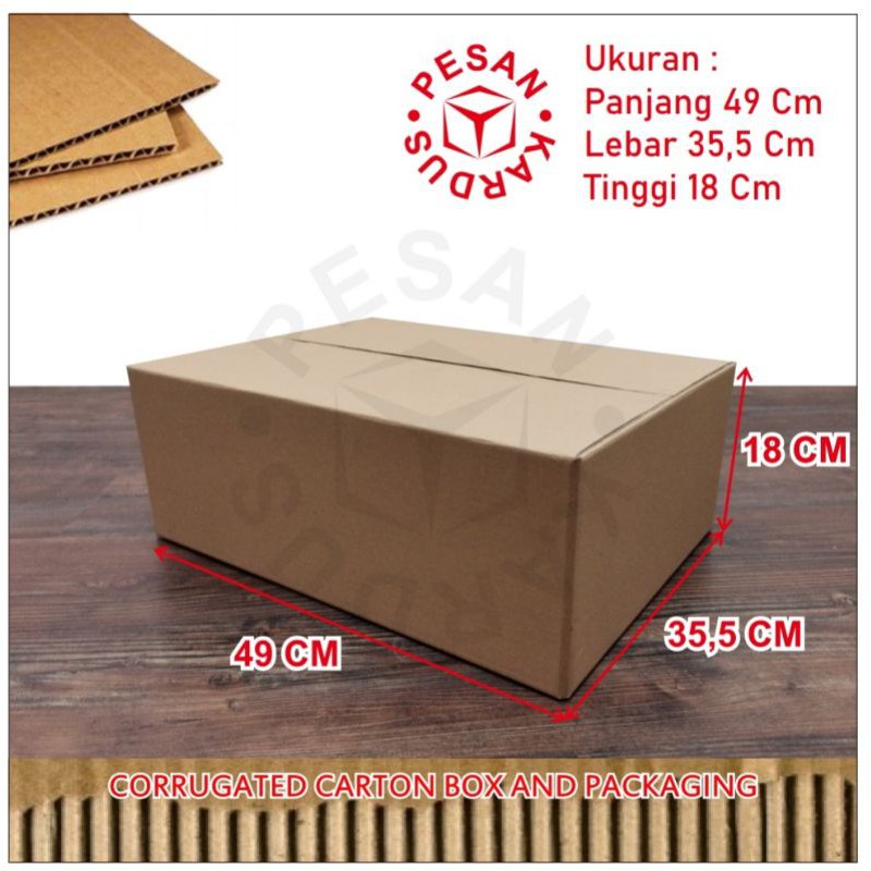 

Kardus-Box Polos - 49x35,5x18 cm