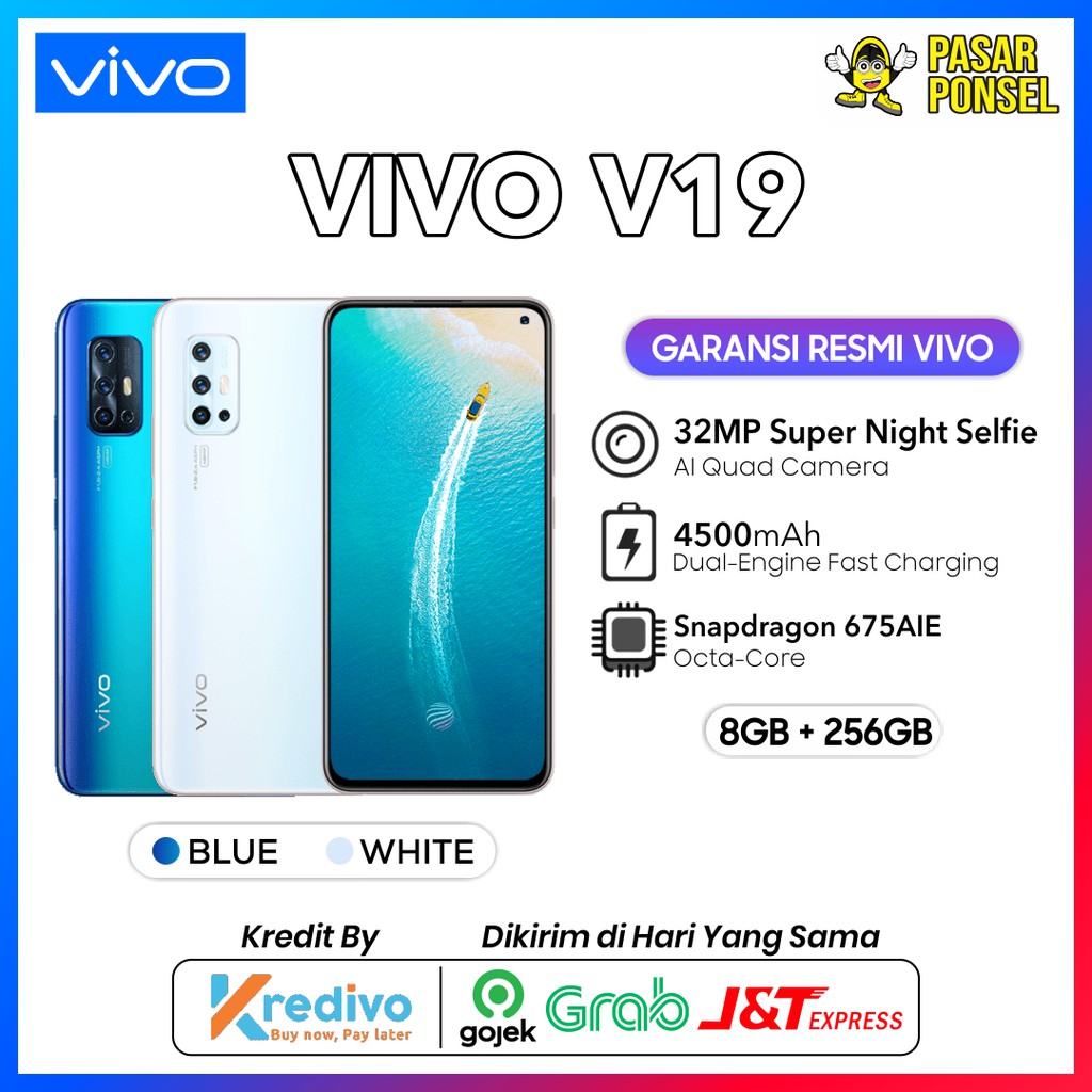 HP VIVO V19 8/256GB GARANSI RESMI TERMURAH SESURABAYA