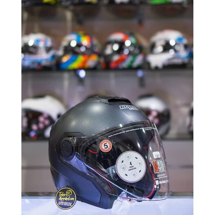 HELM HALF FACE NOLAN N40-5  SPECIAL GRAPHITE