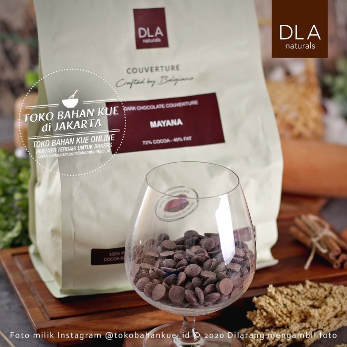 

DLA Naturals - Mayana 72 1kg Dark Couverture Chocolate Coin Cokelat