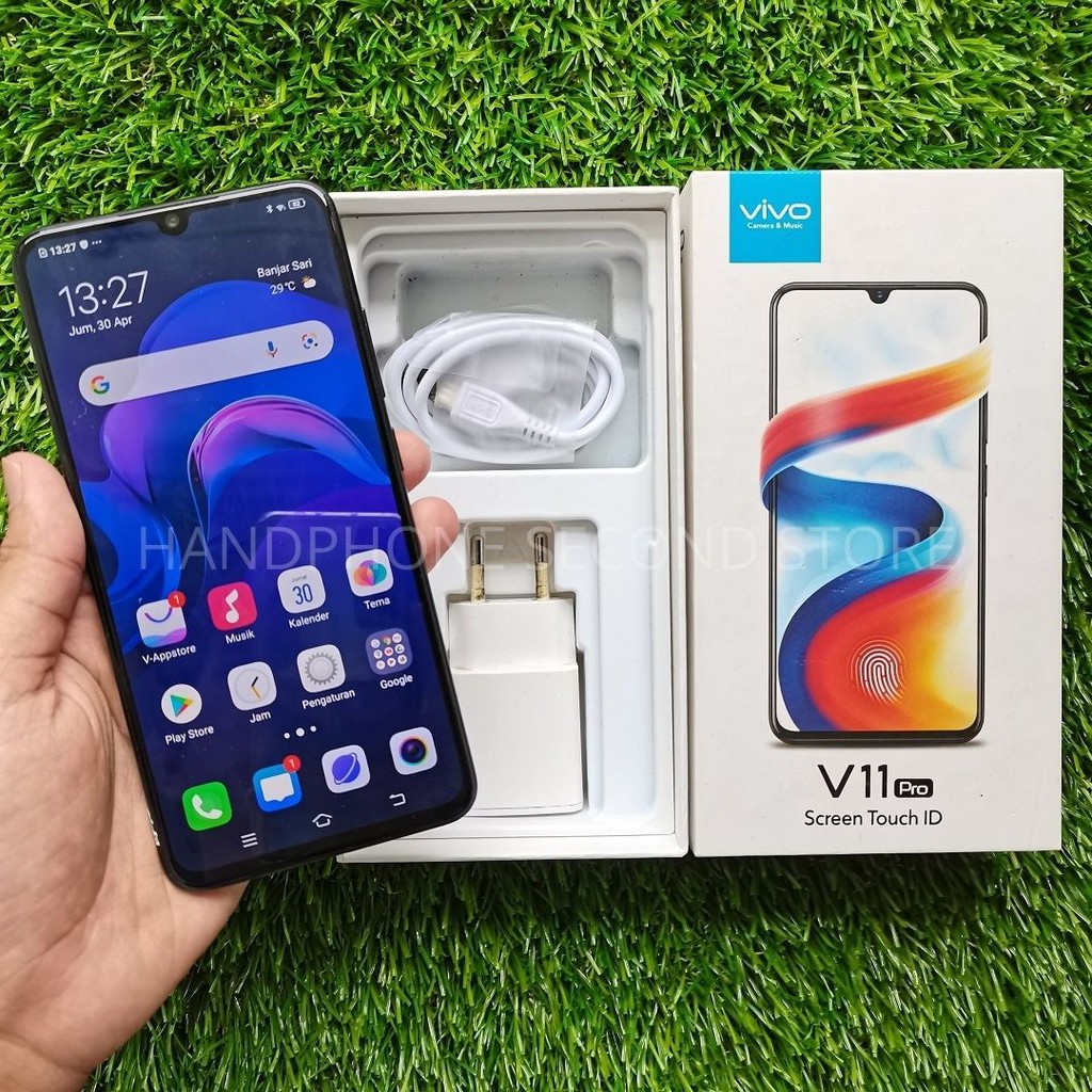 HANDPHONE VIVO V11 PRO 6/64GB FULLSET NO HEADSET SECOND SEKEN BEKAS MURAH
