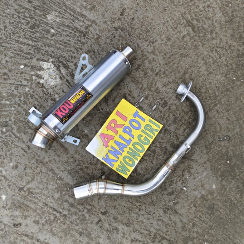 Knalpot KOU ala original N-MAX AEROX PCX MIO VARIO BEAT SCOOPY XRIDE FINO