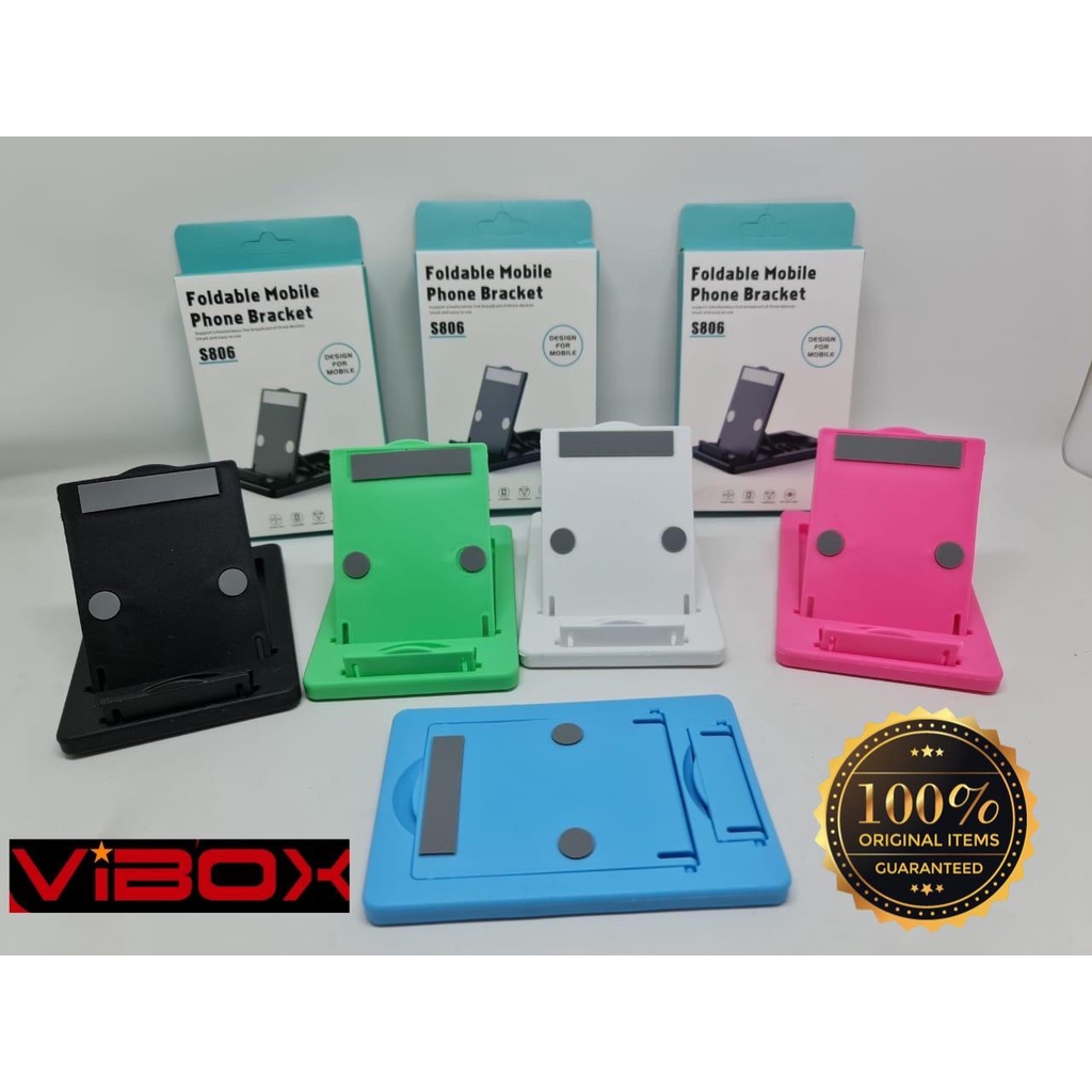 PROMO HOLDER HANDPHONE S806 PHONE STAND HOLDER HP TATAKAN HP DI MEJA FOLDING STAND