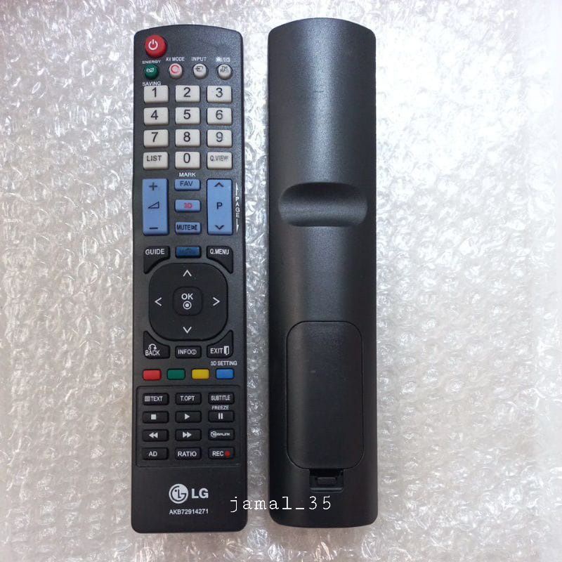 REMOTE REMOT TV LG LCD LED 3D AKB72914271 GRADE ORIGINAL