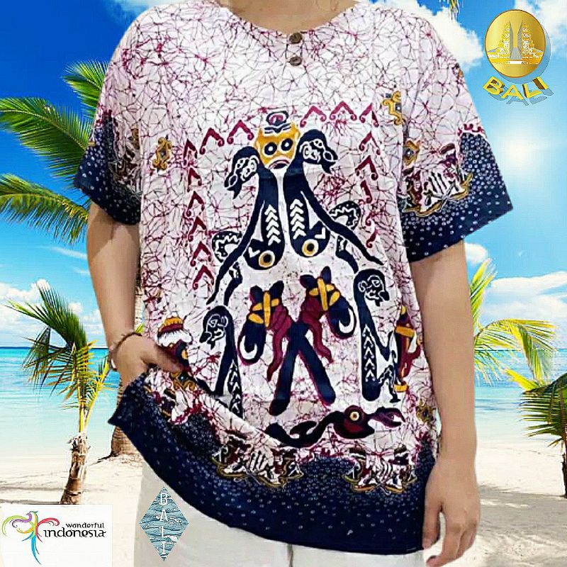 baju bali cowok cewek size XL ld 110 cm baju bali unisex bahan rayon berkwalitas halus, lembut dan adem