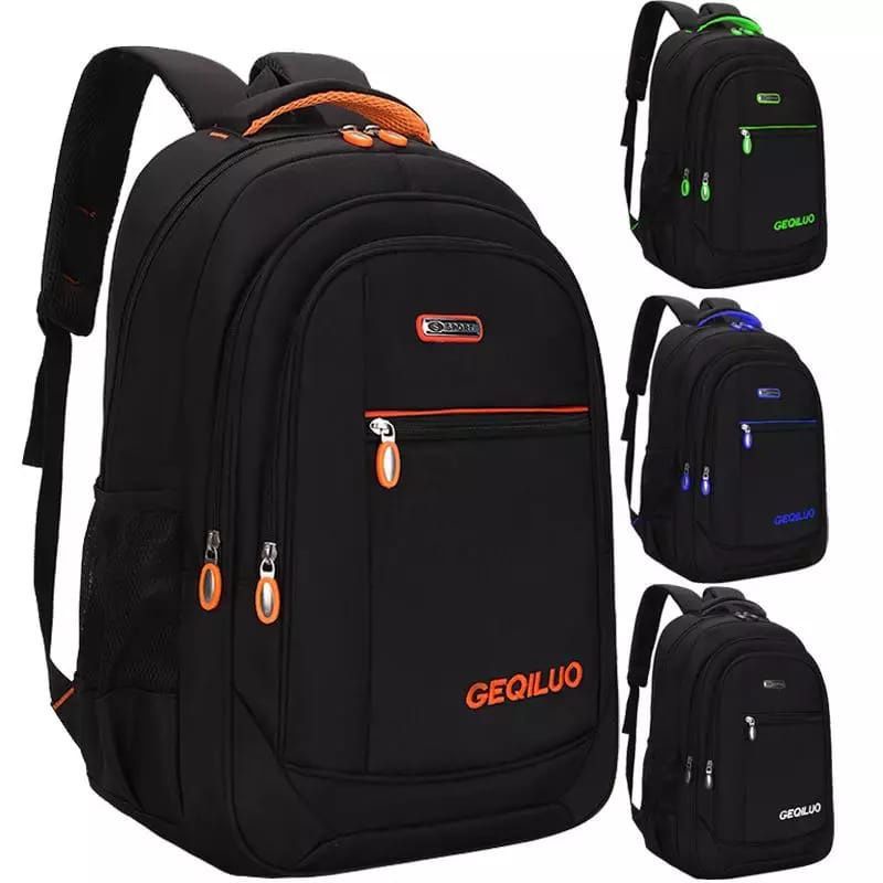 TAS SEKOLAH ANAK POLOS TAS RANSEL PRIA RANSEL LAPTOP KANVAS TEBAL ADA SAKU LAPTOP TAS WANITA TERBARU