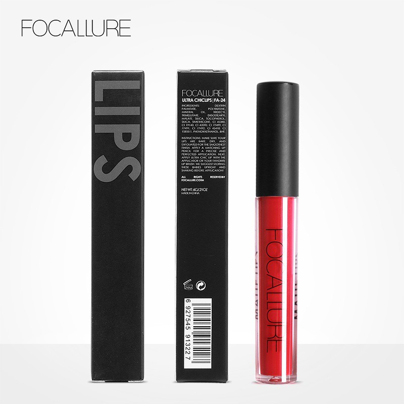 Fashion Fair - FOCALLURE Liquid Lipstik Matte Tahan Lama Lipstick [BPOM] - 20 Colors