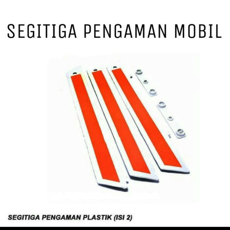 segitiga pengaman mobil rangkai