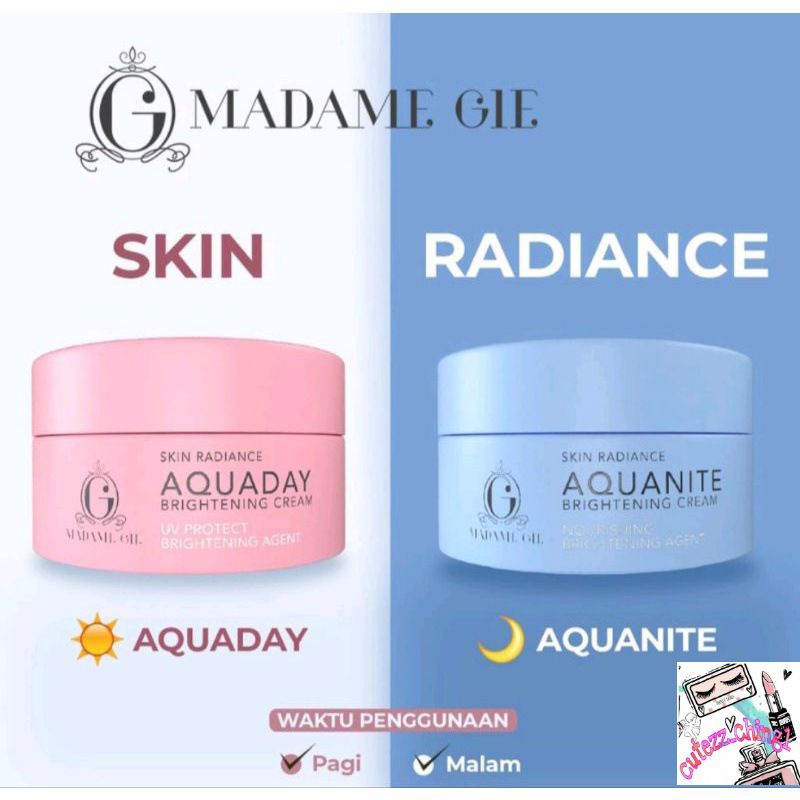 ☃Cutezz_Ching1☃Madame Gie Skin Radiance Brightening Cream |AquaDay|AquaNite 20g