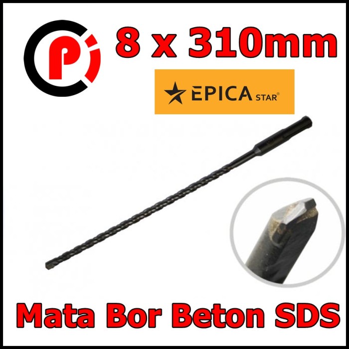 EPICA Mata Bor Beton Tembok SDS Drill Bit Masonry Ukuran 8mm x 310mm