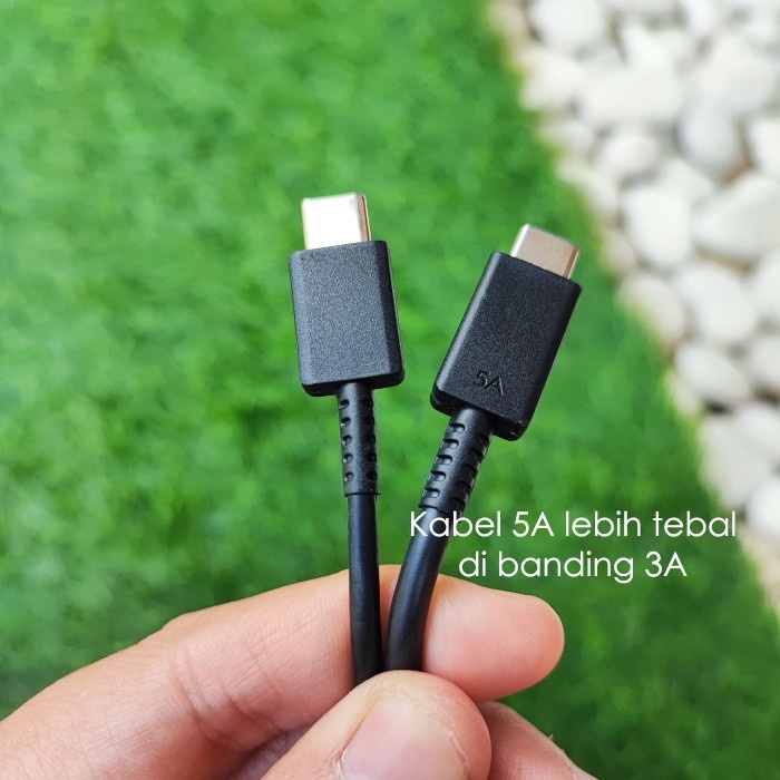 KABEL DATA SAMSUNG 5A TYPE C TO USB C SUPER FAST CHARGING 25W 45W