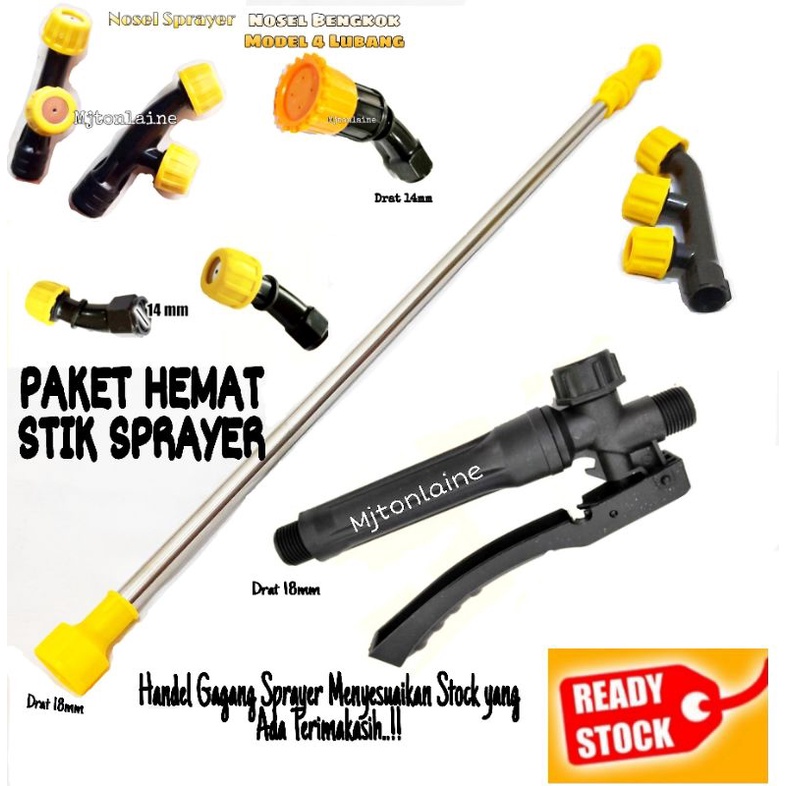 Stik Sprayer Murah Paket Handel Sprayer Stik Sprayer Manual/Stik Sprayer Elektrik dan Nosel Sprayer