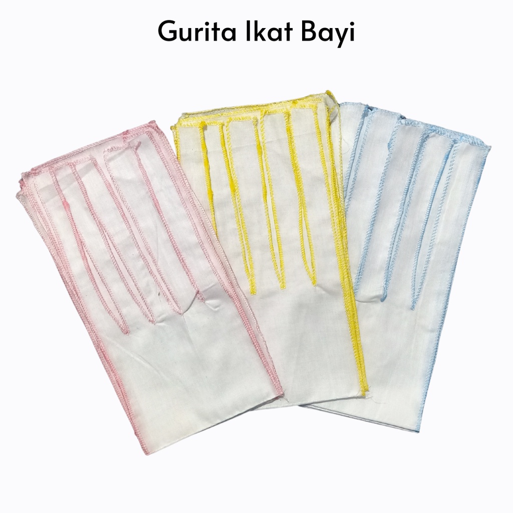 12pcs Gurita Bayi Tali Murah POLOS dan MOTIF Gurita Ikat Bayi Baru Lahir Newborn Perlengkapan Bayi Baru Lahir