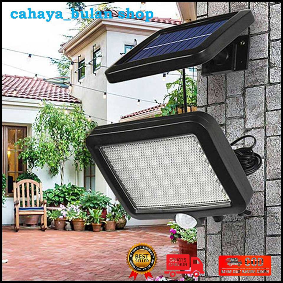 Lampu Taman LED with Sensor Tenaga Surya Solar Panel - Lampu Taman Tenaga Surya