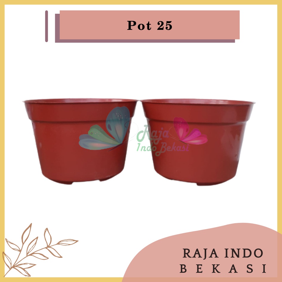 Pot Bunga 25 Coklat Merah Bata Terraccota Terakota Pot Basic Polos - Pot Tanaman Coklat Polos Besar Pot 25 30 Cm Coklat Lusinan Murah Grosir