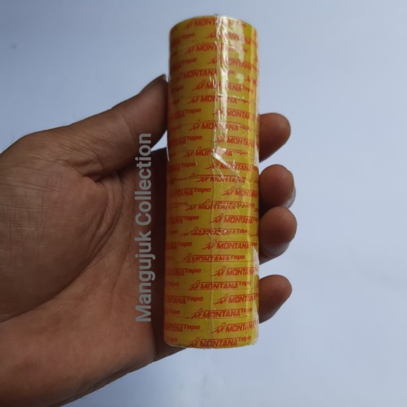 

12 pcs Isolasi kado isolasi kecil bening 12mm Selotip tipis
