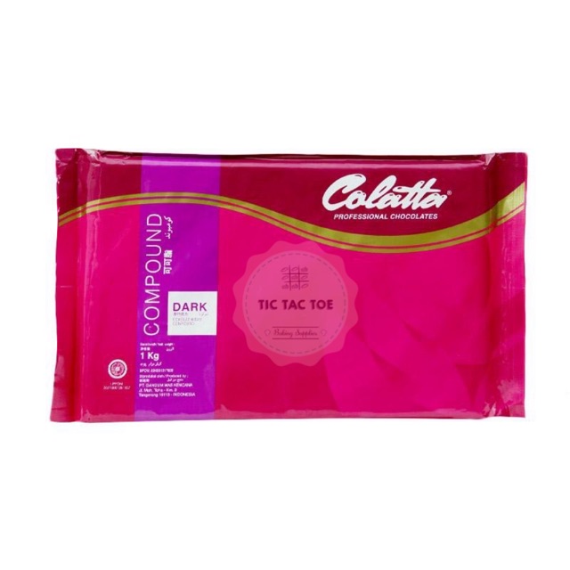 

Colatta Dark Compound Coklat/Coklat Blok Dark 1kg HALAL ORIGINAL (ED 16-10-2025)