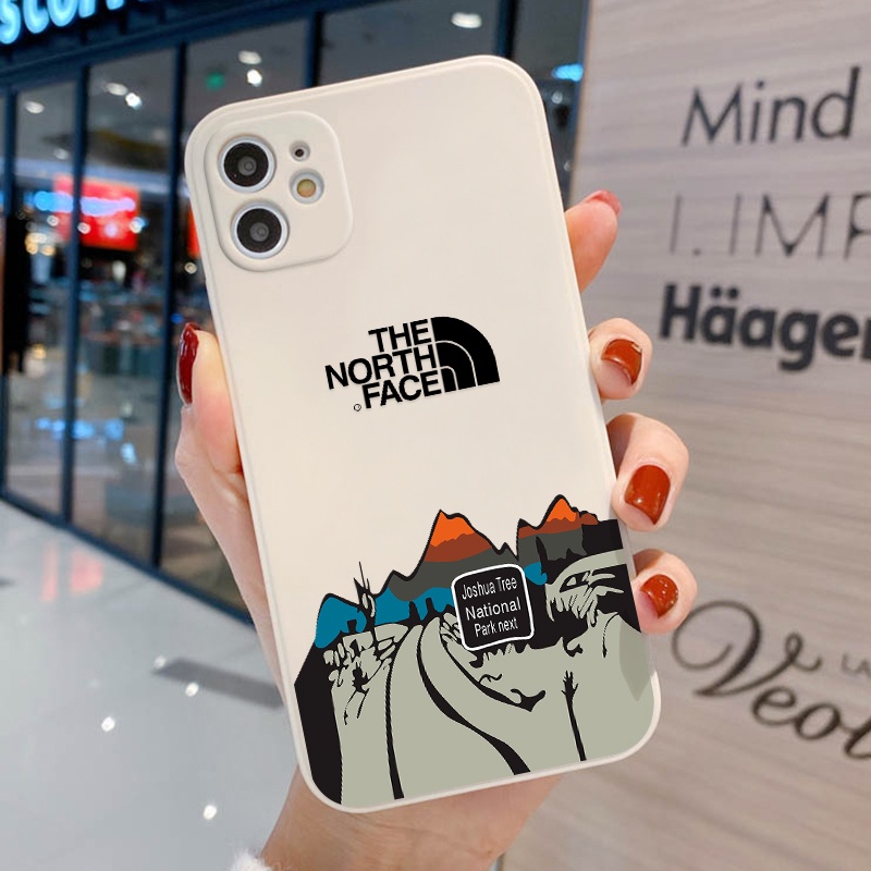 THE NORTH FACE Case Bahan TPU Desain Wajah Volcan Untuk OPPO A9 2020 A5 A12 A7 A92 A55 A54 A74 A16 A15 A3S A5S A83 A72 A36 A76 A96 A93 A53 A35 A37 A32 A33 A33 A57 A33