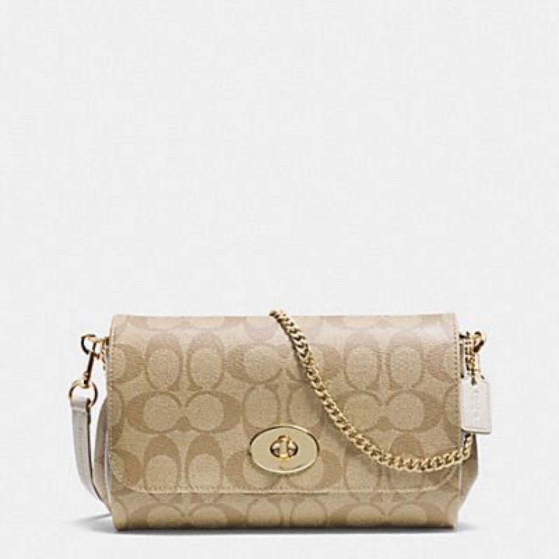 Coach Mini Ruby Crossbody In Signature Canvas - Chalk (34615)