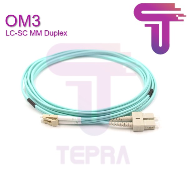 OM3 LC-SC Duplex Fiber Optic Patchcord/OM3 FO Patch Cord 5-15 M