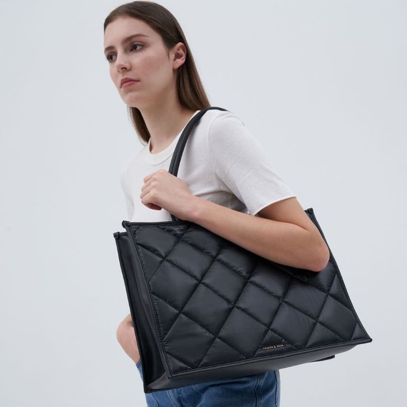 7.7 SALE | CK Celia Double Handle Quilted Tote Bag