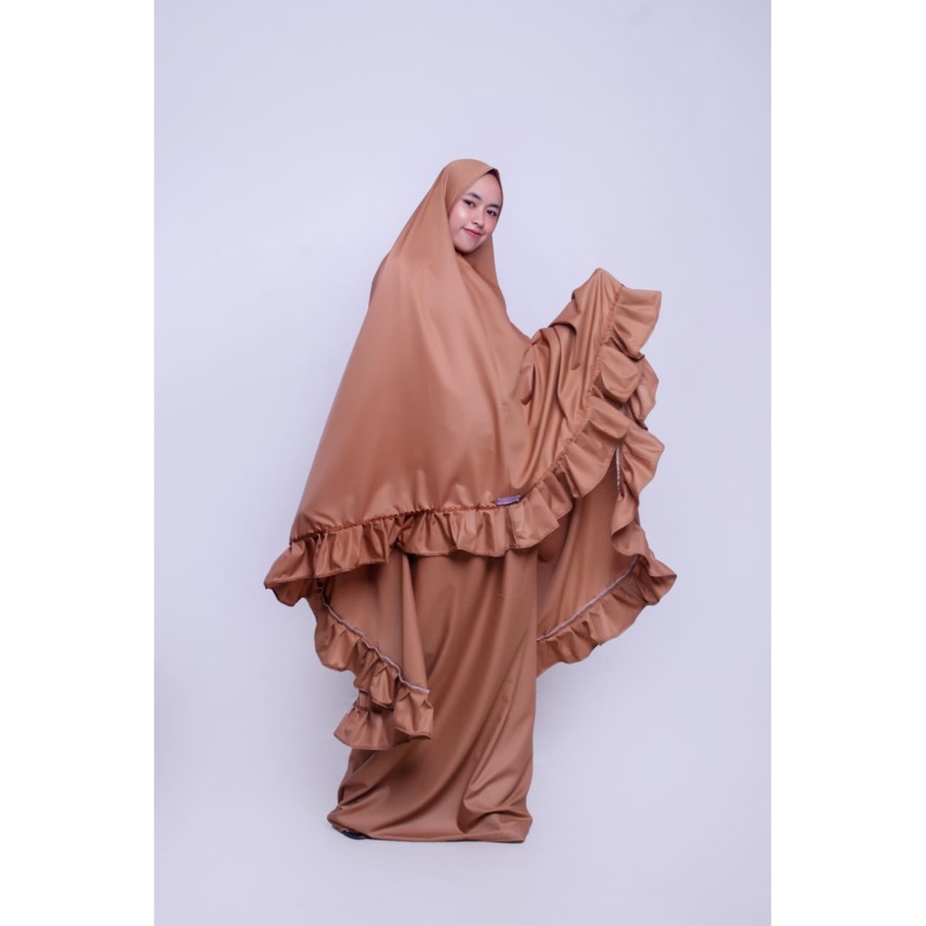 [PROMO] Mukena remaja polos renda tanpa tali bahan katun toyobo