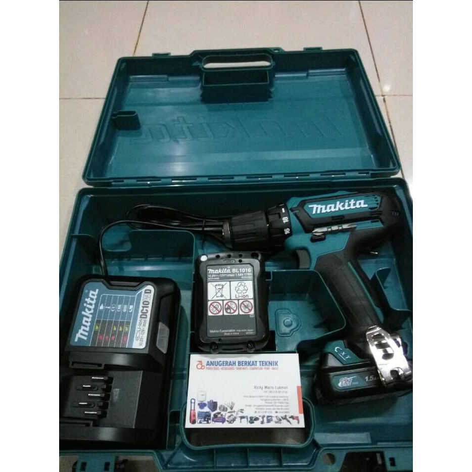 Makita DF 333/DF333 Paket Bor Baterai Makita