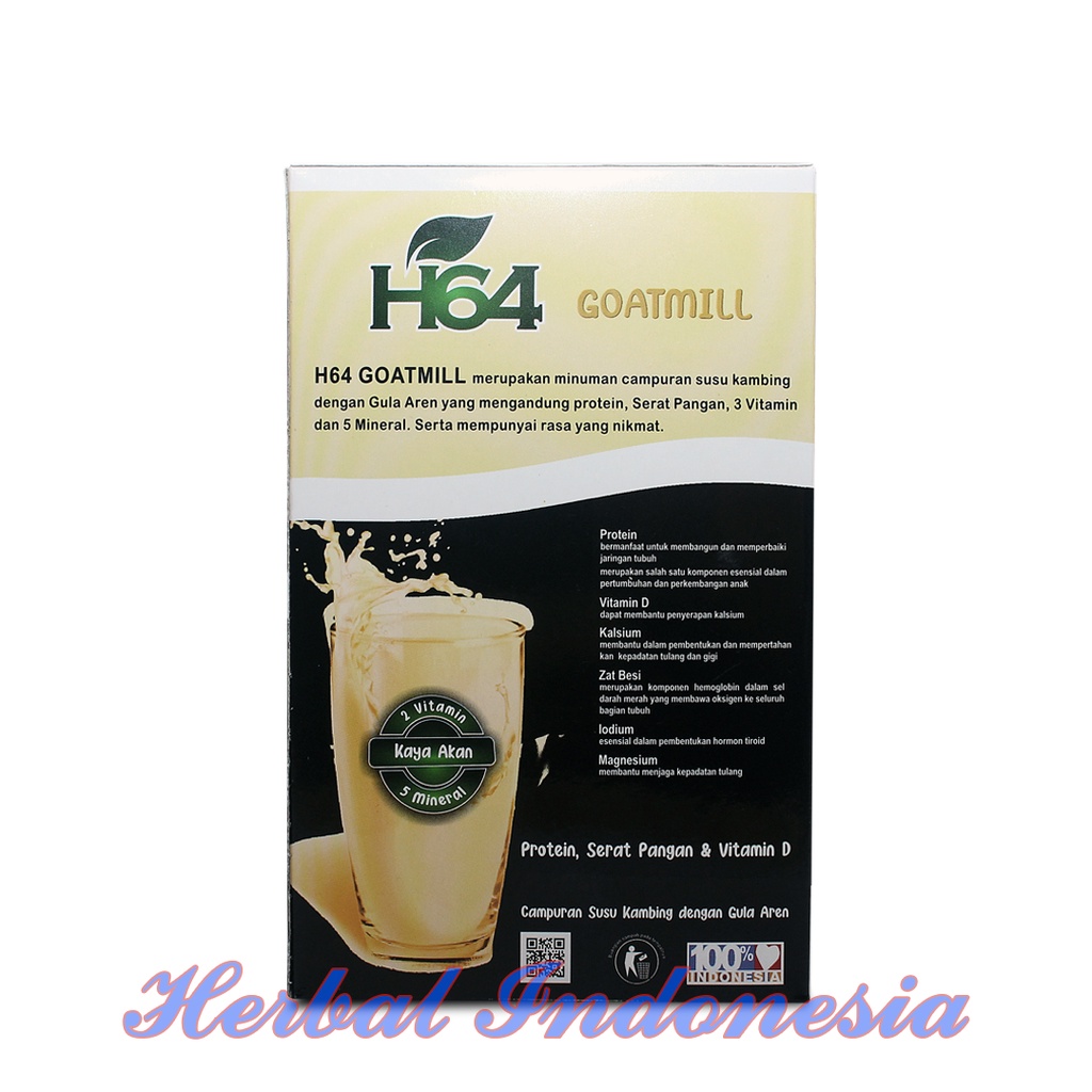 Susu Kambing Bubuk Etawa GOATMILK H64 dengan Gula Aren Isi 200 gr