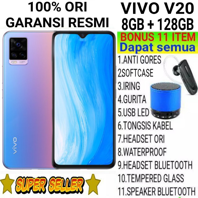 VIVO V20 SE 8/128 GB RAM 8GB ROM 128GB GARANSI RESMI | Shopee Indonesia