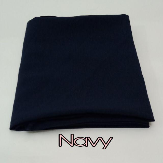 Pashmina Diamond/ Pashmina Polos Isabella/ Pasmina Sabyan Murah 175x75-Navy