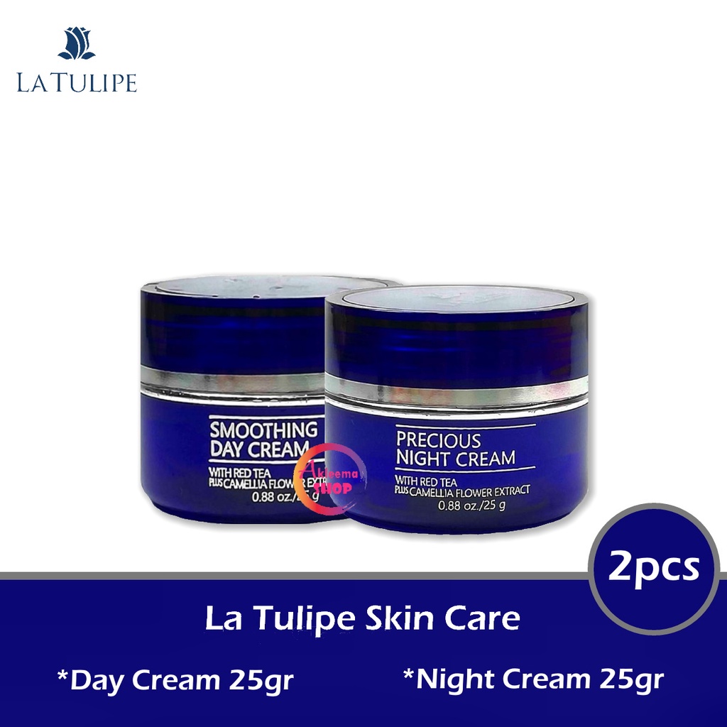 Paket La Tulipe Anti Aging 2pcs ( Day Cream 25 gr + Night Cream 25 gr )