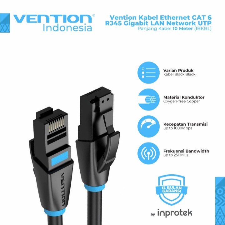 Jual Vention Kabel Lan Rj Gigabit Ethernet Cat Vention M Kabel Lan