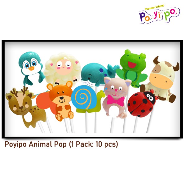 

FANTASY Poyipo Animal Pop Lollipop (1 Pack: 10 pcs)