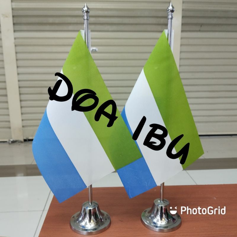 

best seller tiang stenlis meja+bendera SIERRA LEONE ready stock