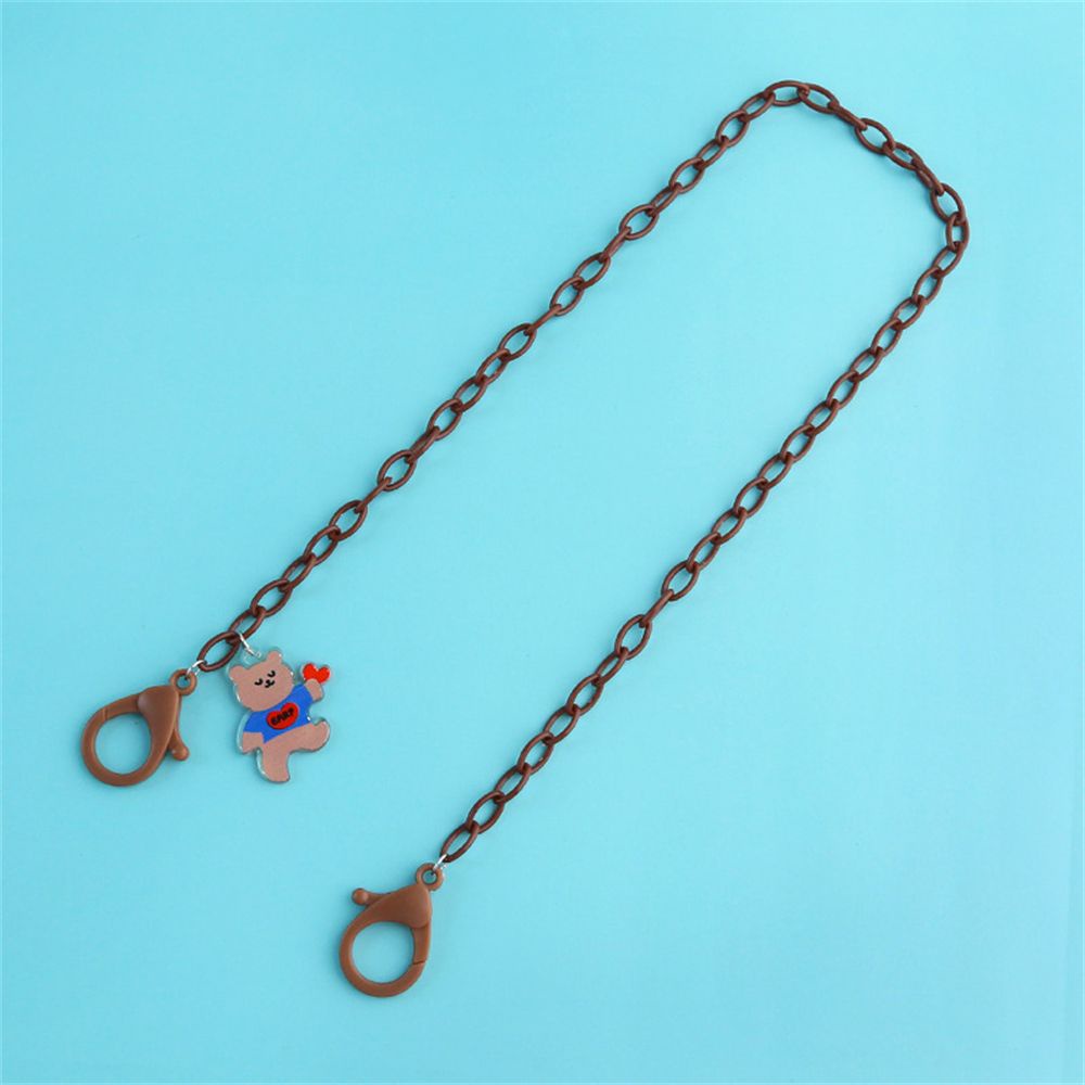Top Tali Lanyard Holder Kacamata Anti Hilang Motif Kartun Beruang Bahan Akrilik Untuk Anak