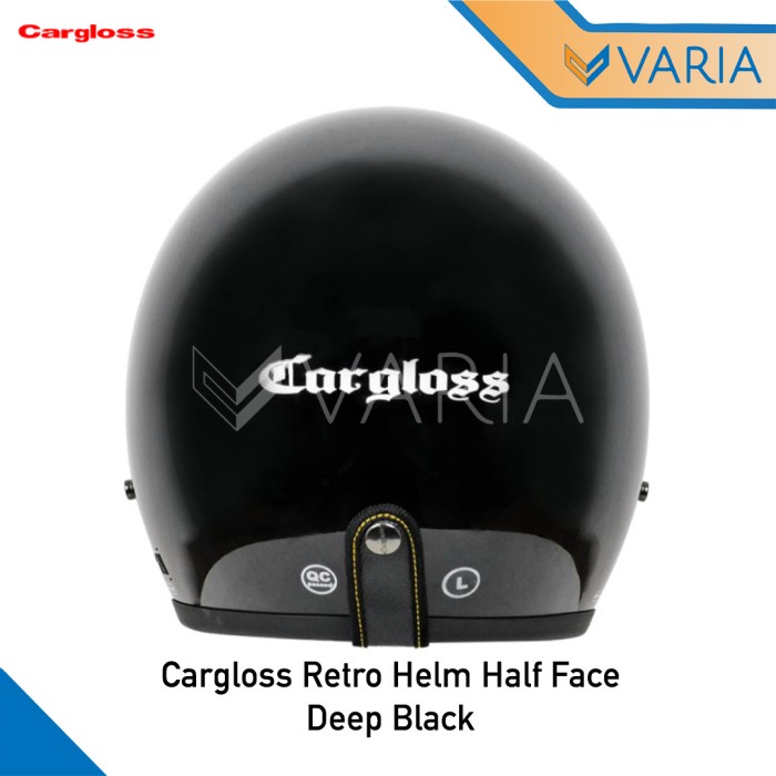 Cargloss Helm Retro Half Face Ghotic Army I Deep Black