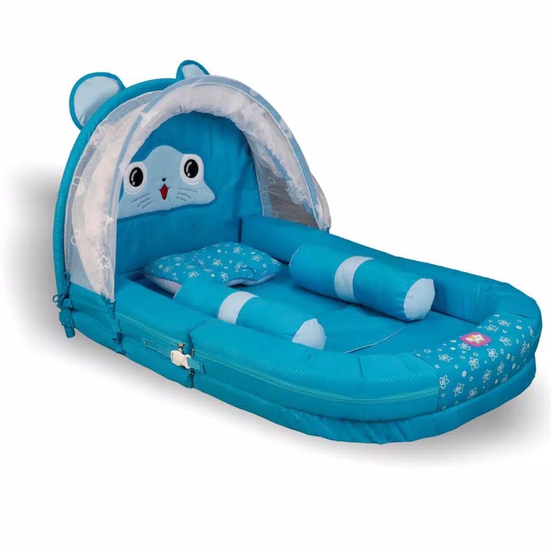 Preloved Baby Joy Kasur Bayi Lipat Sofa Melody Series-BJK4007 -Biru