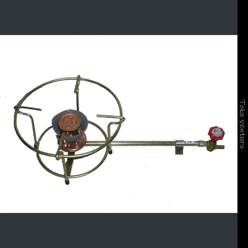 kompor semawar gas 100 butterfly + rangka besi